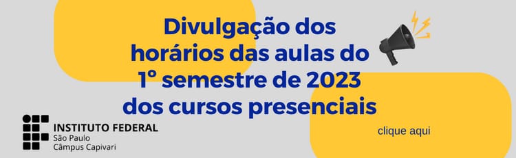 Horários de Aulas Presenciais